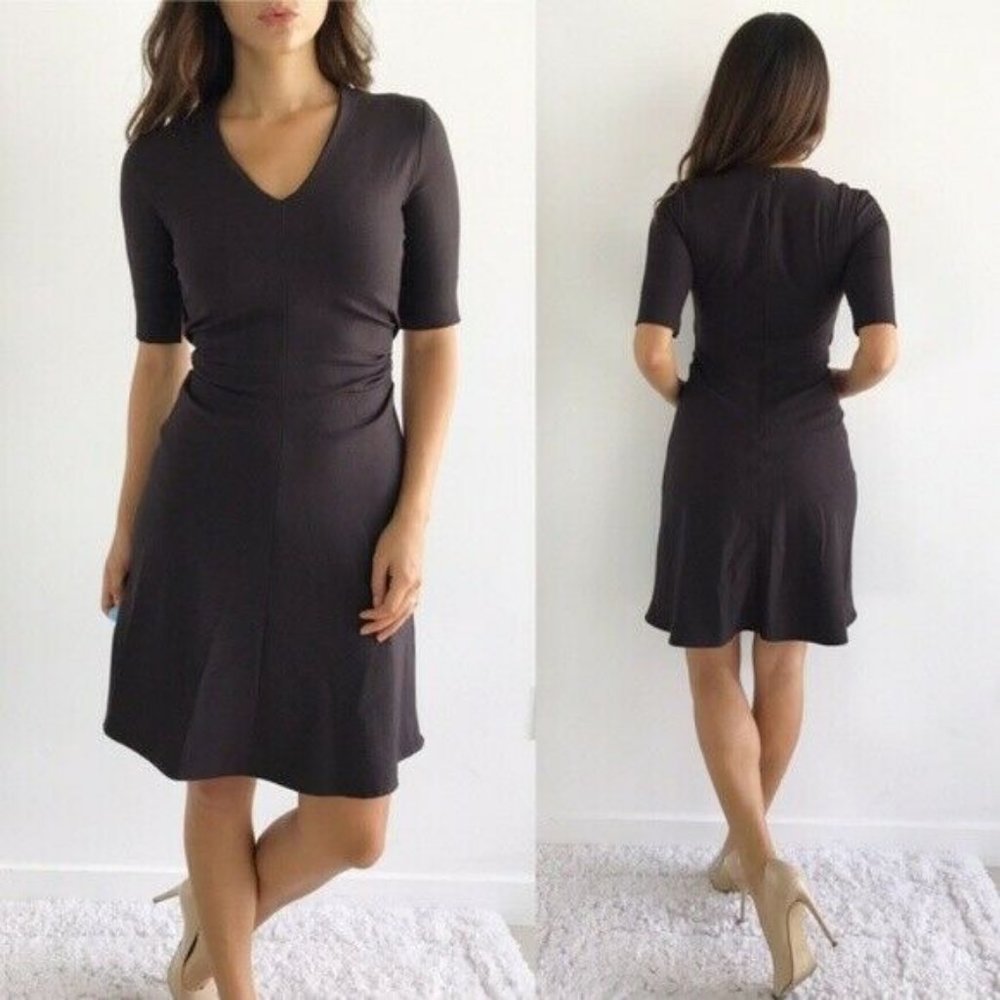 M.M. Lafleur Caroline Dress Size 2 Truffle Brown